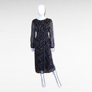 The Korner Long Sleeve Navy Dress